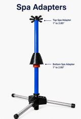 Spa filter retainer Positions your compatible spa cartridge securely on the system.