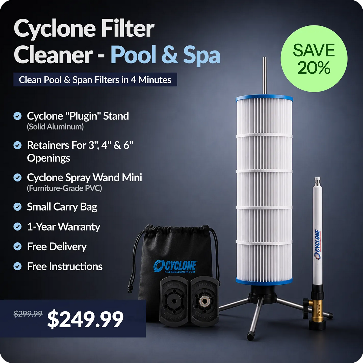 Everything in your Cyclone Pool & Spa