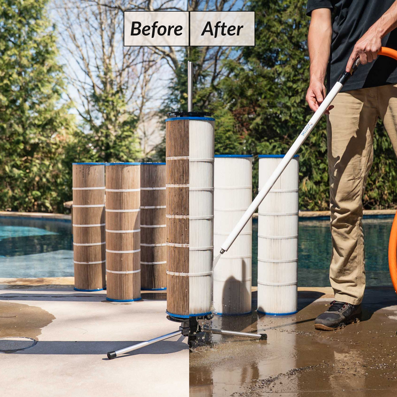Using the Cyclone Filter Cleaner Before and After
