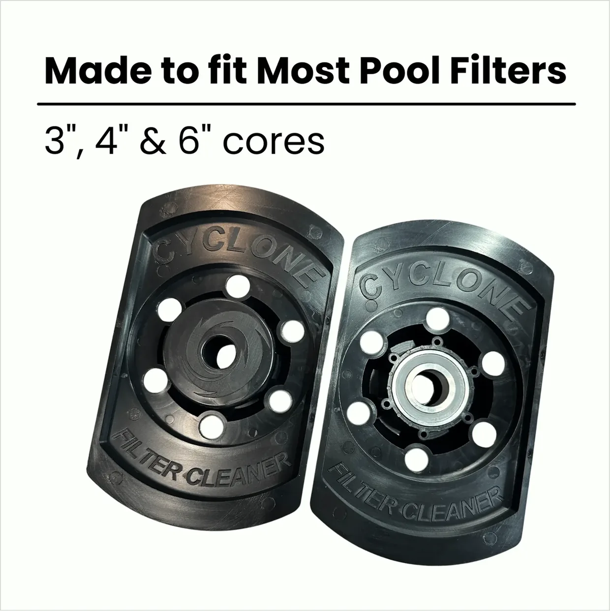 Made to fit most pool filters: 3, 4 and 6 inch cores